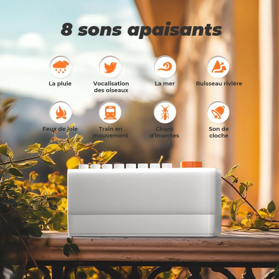 🌙 Veilleuse de Nuit Relaxante avec Sons Apaisants & Bluetooth