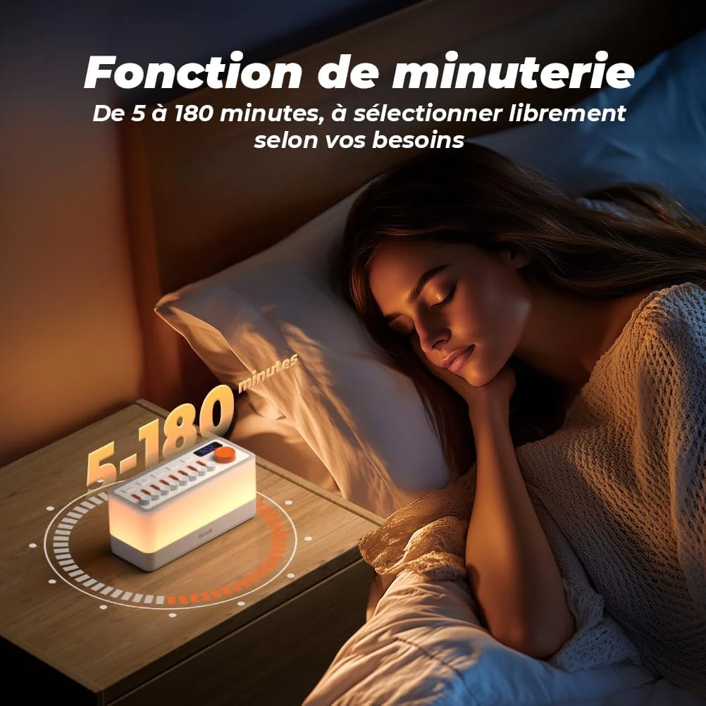 🌙 Veilleuse de Nuit Relaxante avec Sons Apaisants & Bluetooth